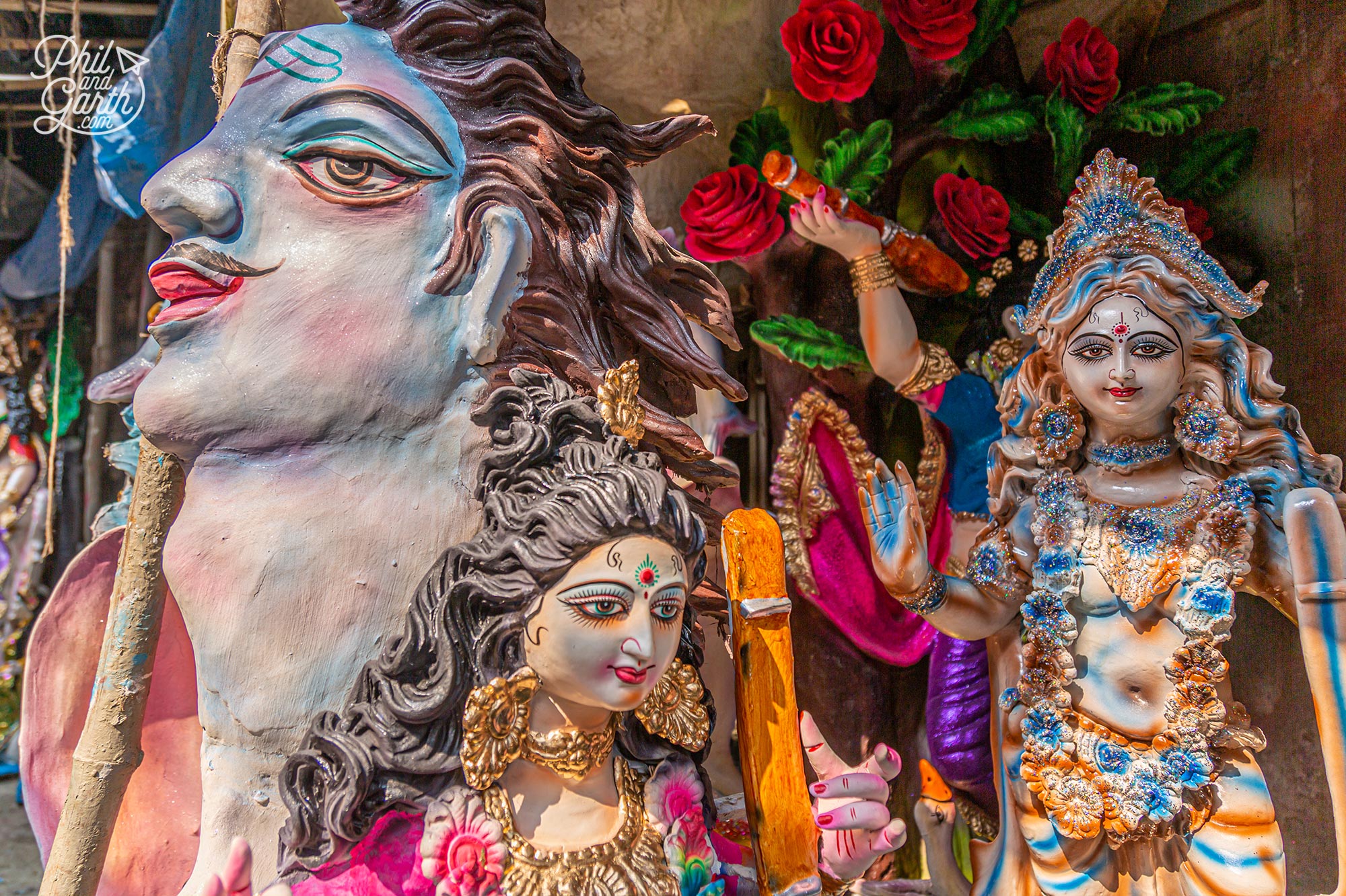 Kolkata's Kumartuli craft neighbourhood is famous for making clay statues of gods and goddesses