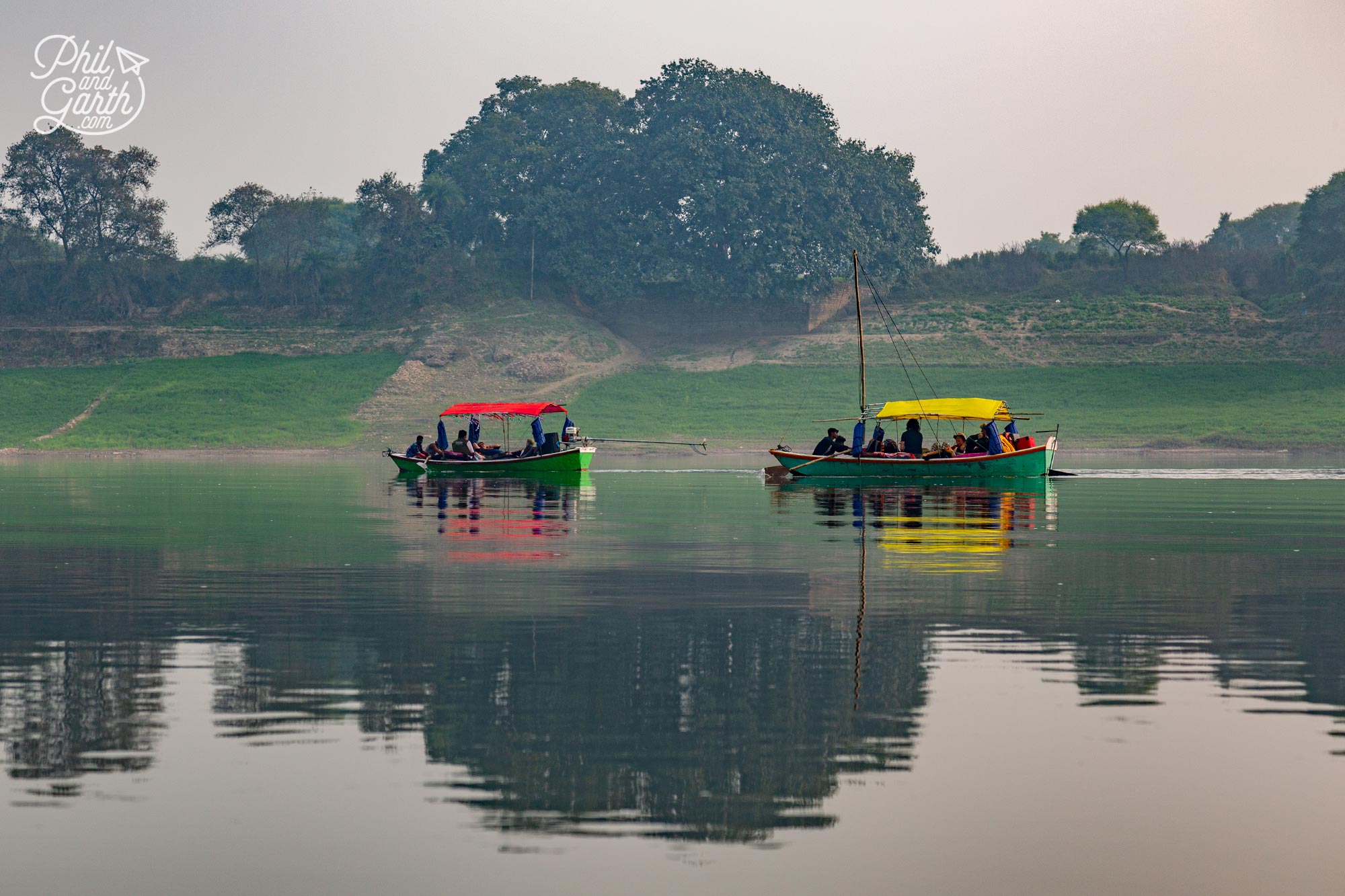 Our small boat sailing trip continuers to Varanasi