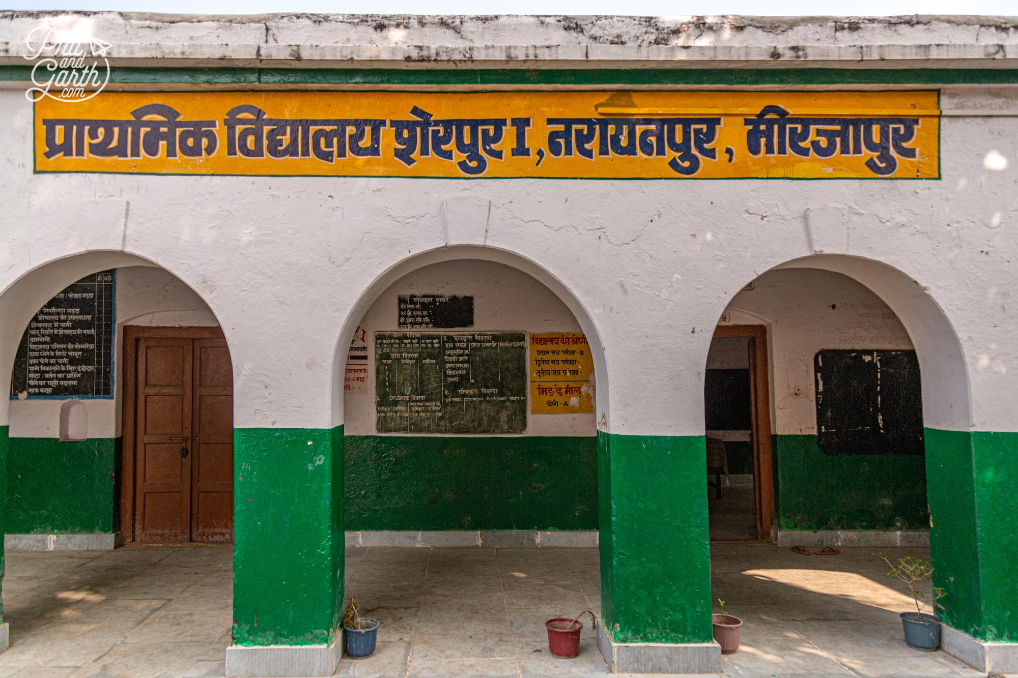 Entrance to the village school