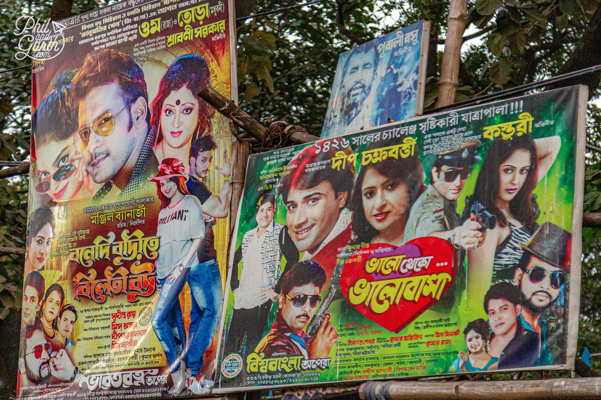 So many posters in this area - assuming these are advertising Bollywood films