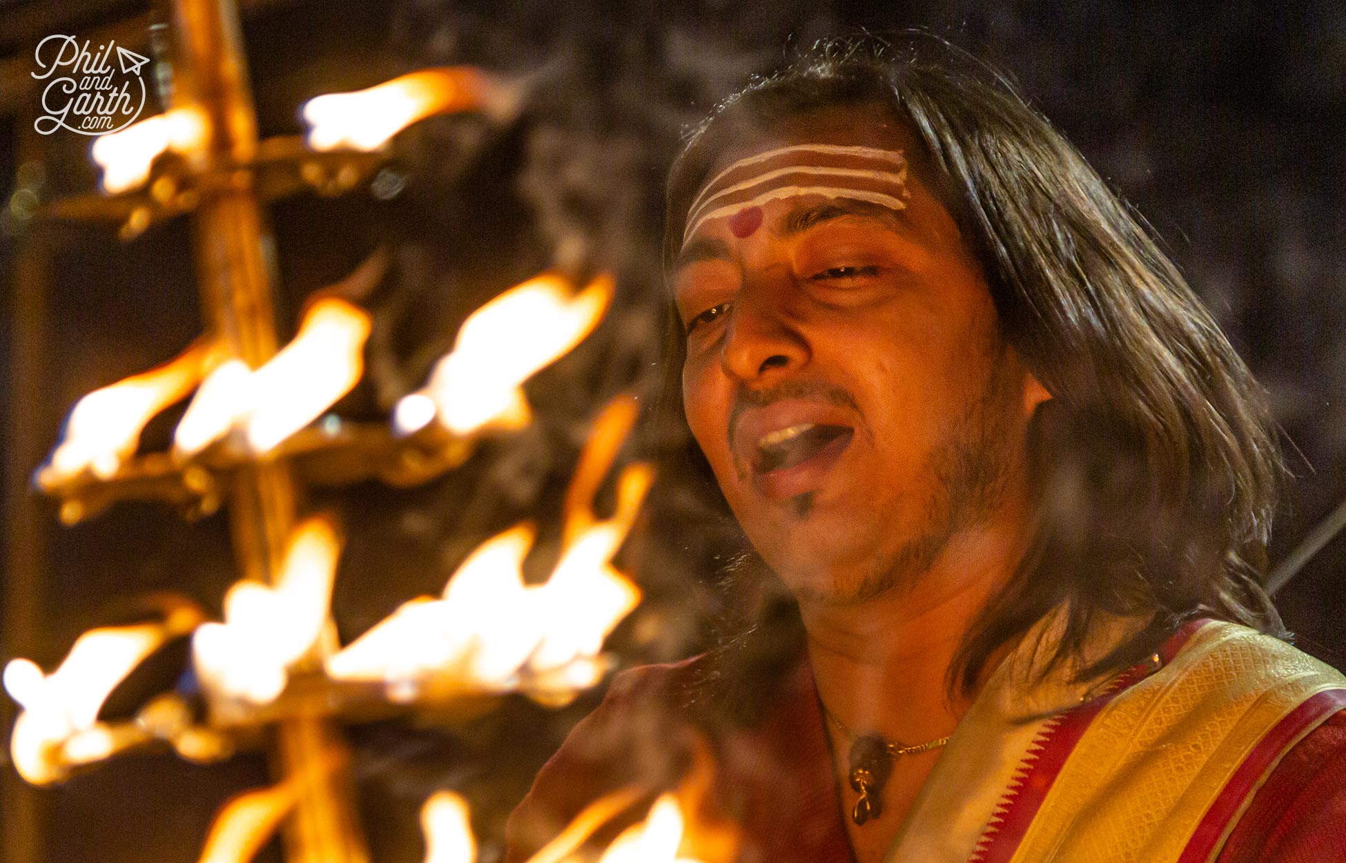 The evening Ganga Aarti ceremony lasts around 45 minutes and is a must see cultural experience of Varanasi