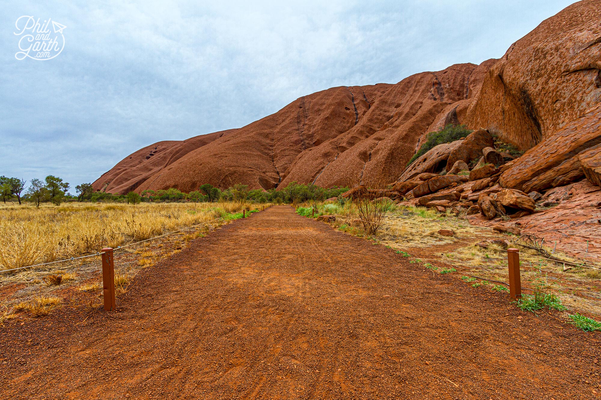 The start of the Uluru base walk