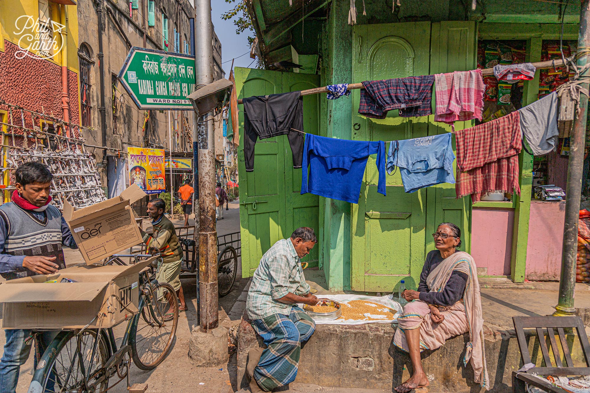 The streets in the Kumartuli neighbourhood are a glimpse into daily life in Kolkata