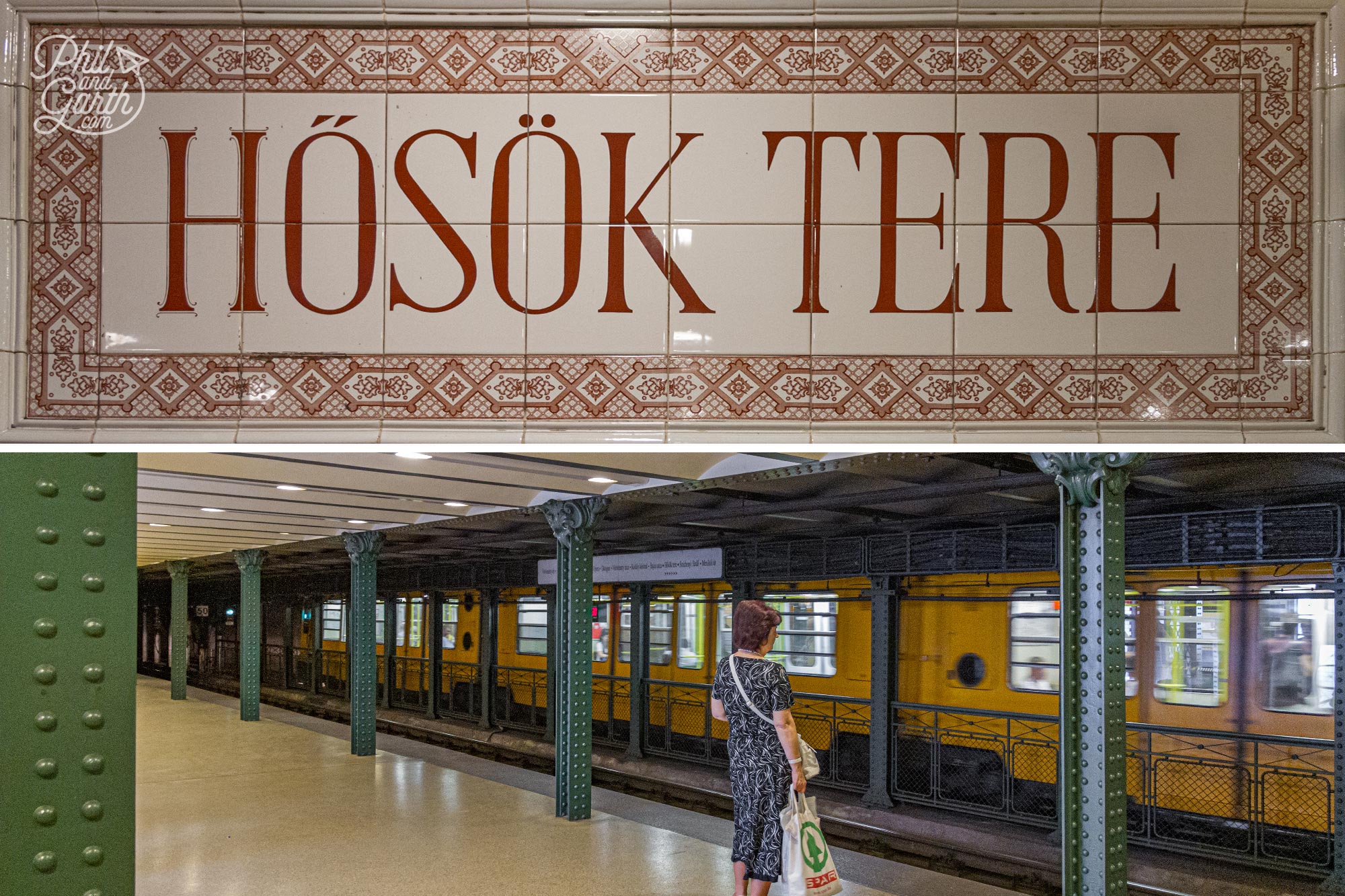 Budapest's Hősök Tere underground Metro station