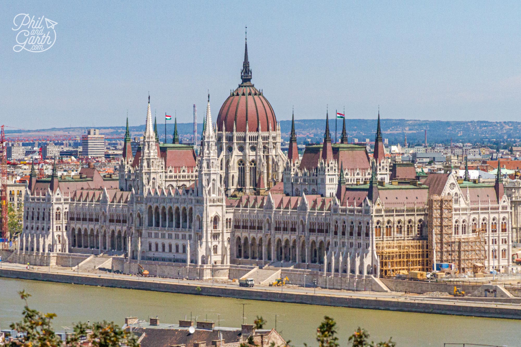 The monumental Hungarian Parliament Building - the 3rd largest parliament building in the world