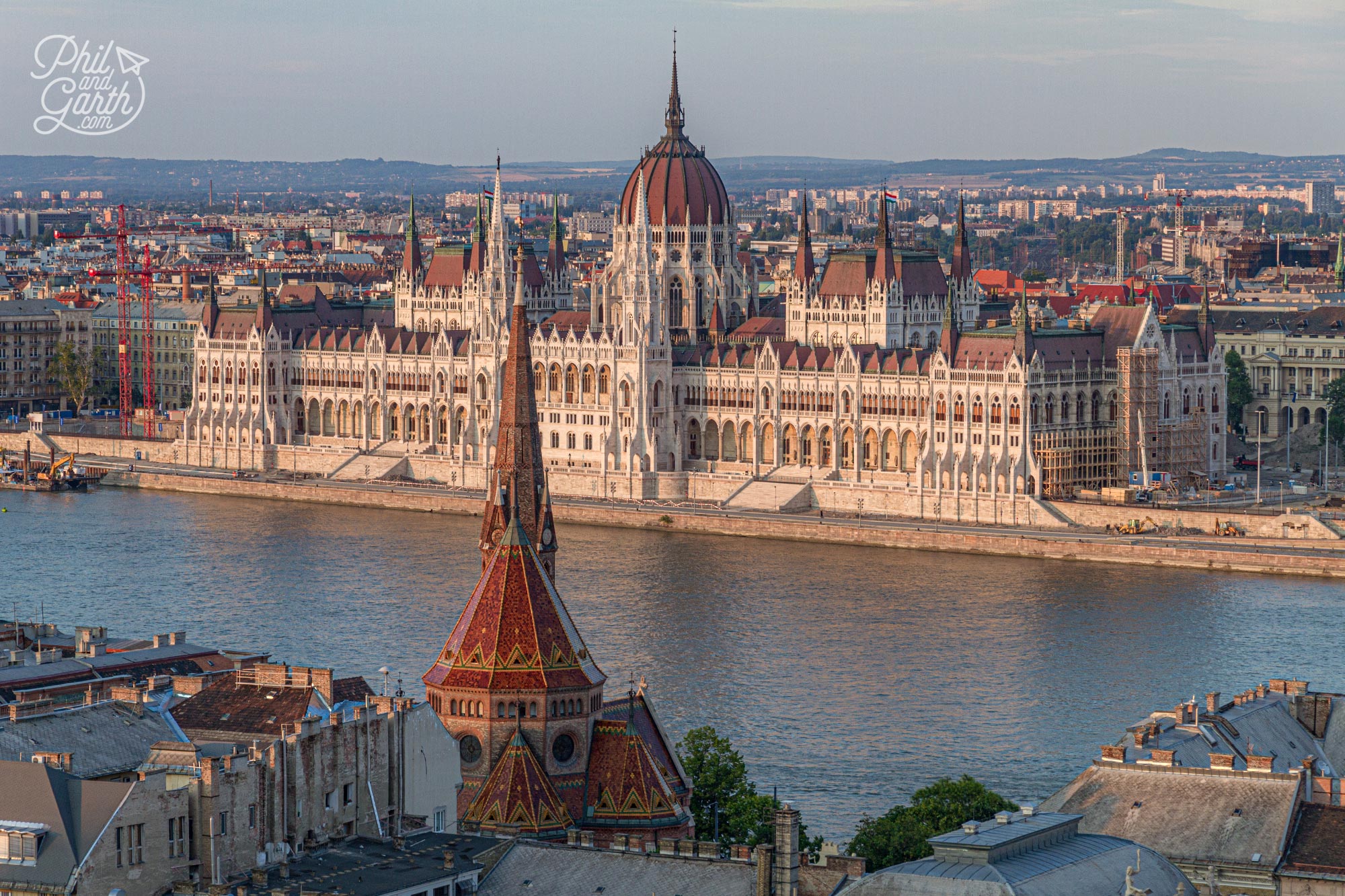 Fabulous views of the Hungarian Parliament Building from the Fisherman's Bastion towers