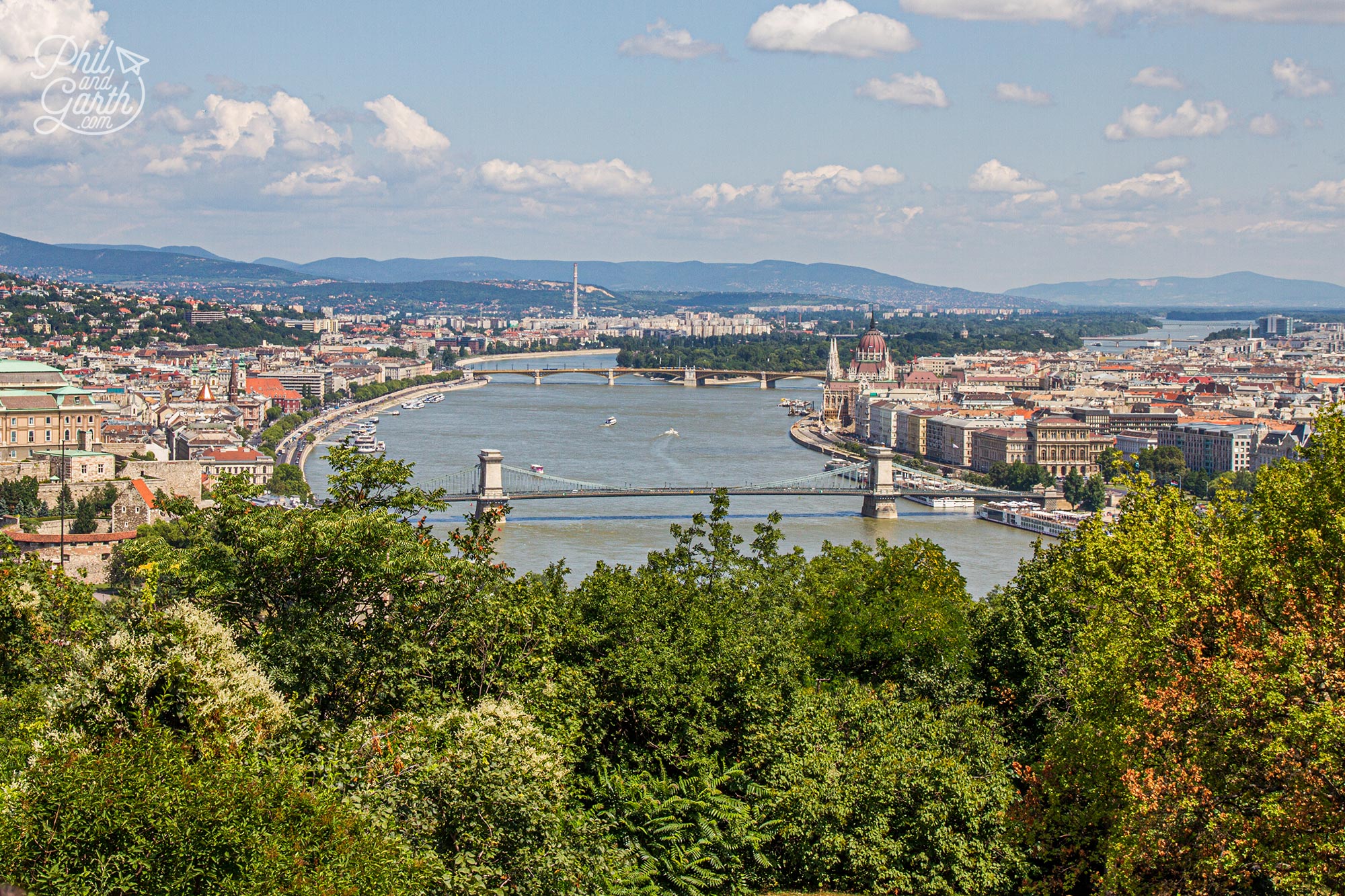 Panoramic views from the Citadella. A former walled fortress built for Austrian troops