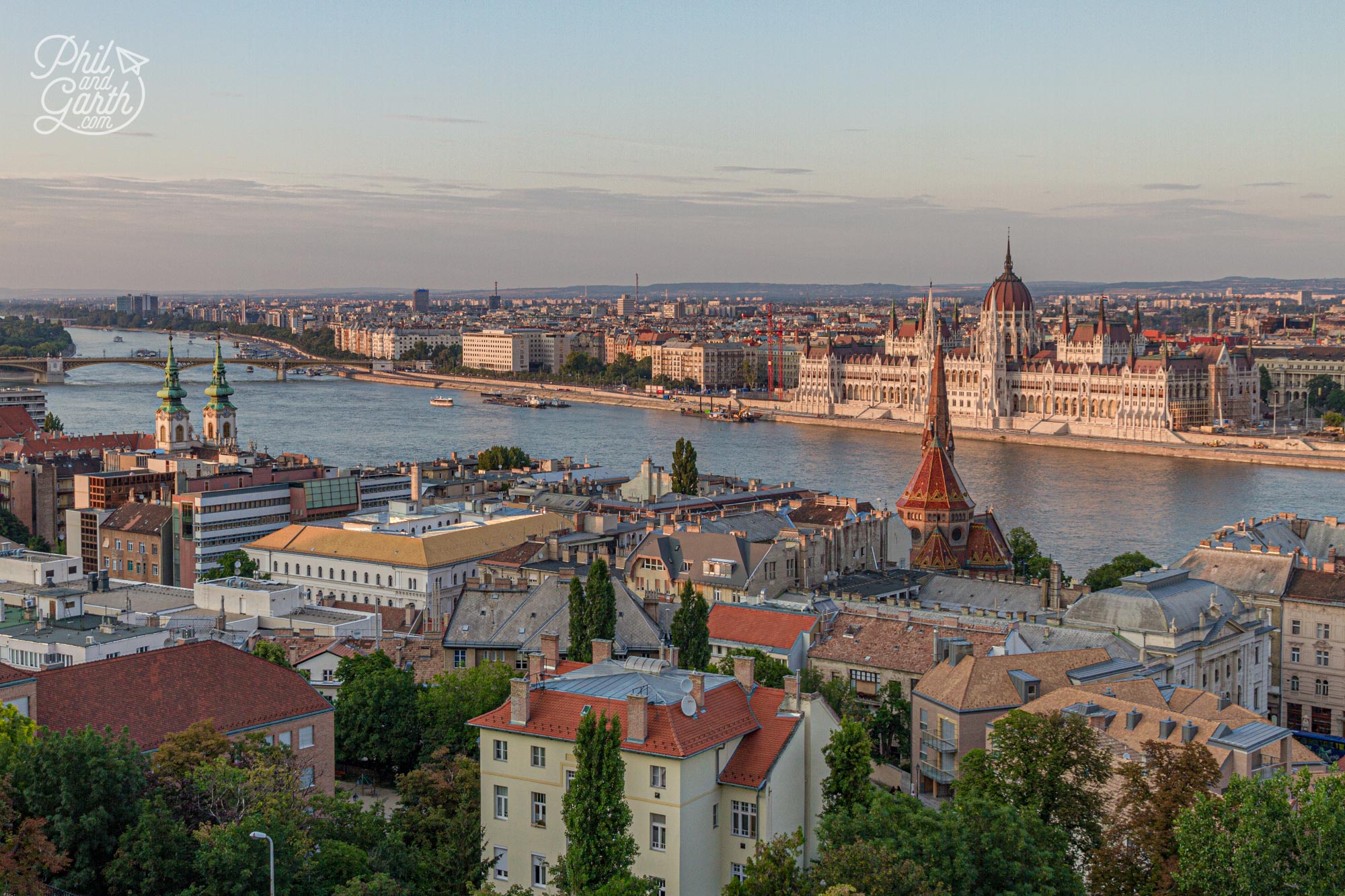 Stunning views across Budapest from Fisherman's Bastion