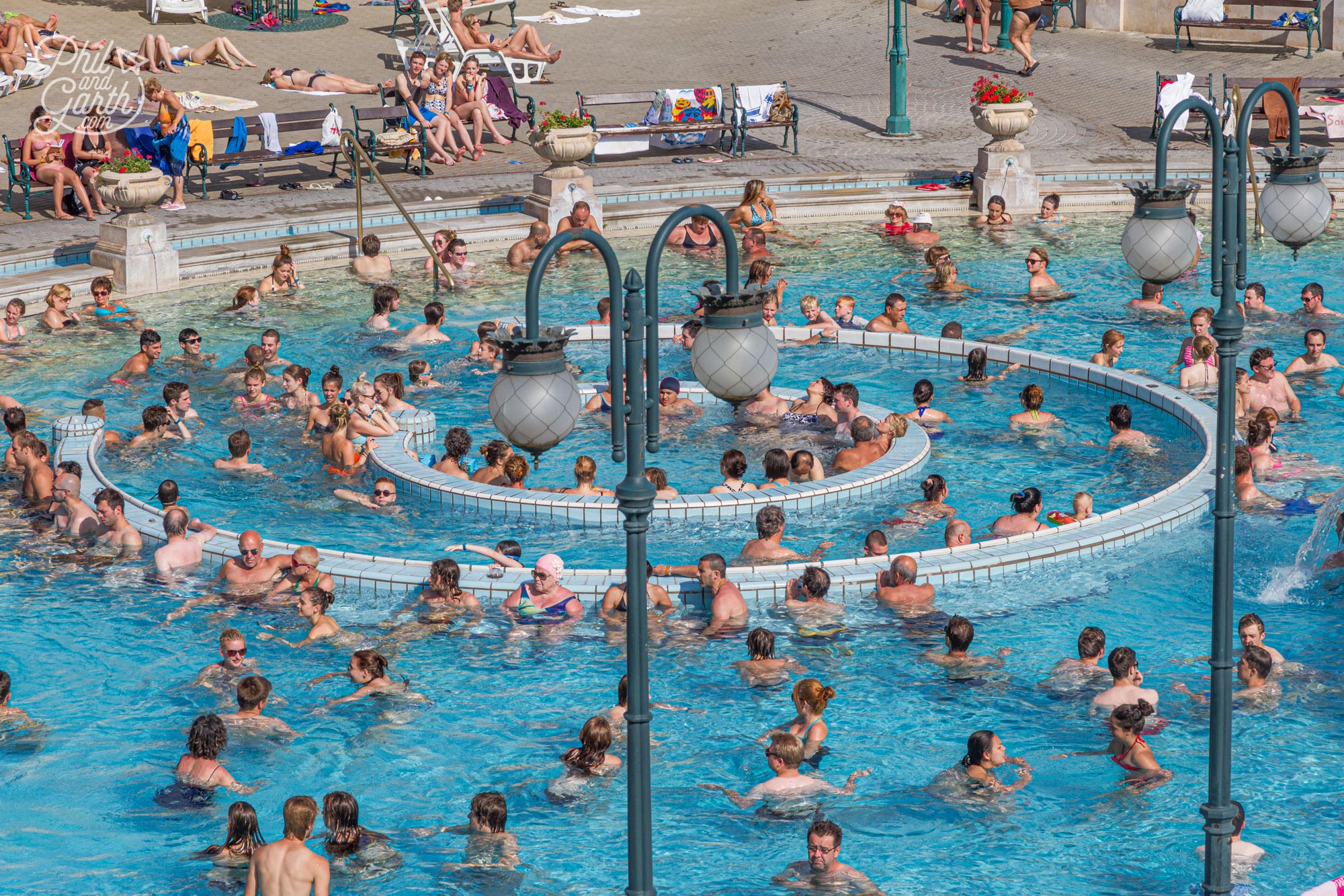 The bubbling hot spring water is rich in minerals like sodium, calcium and magnesium