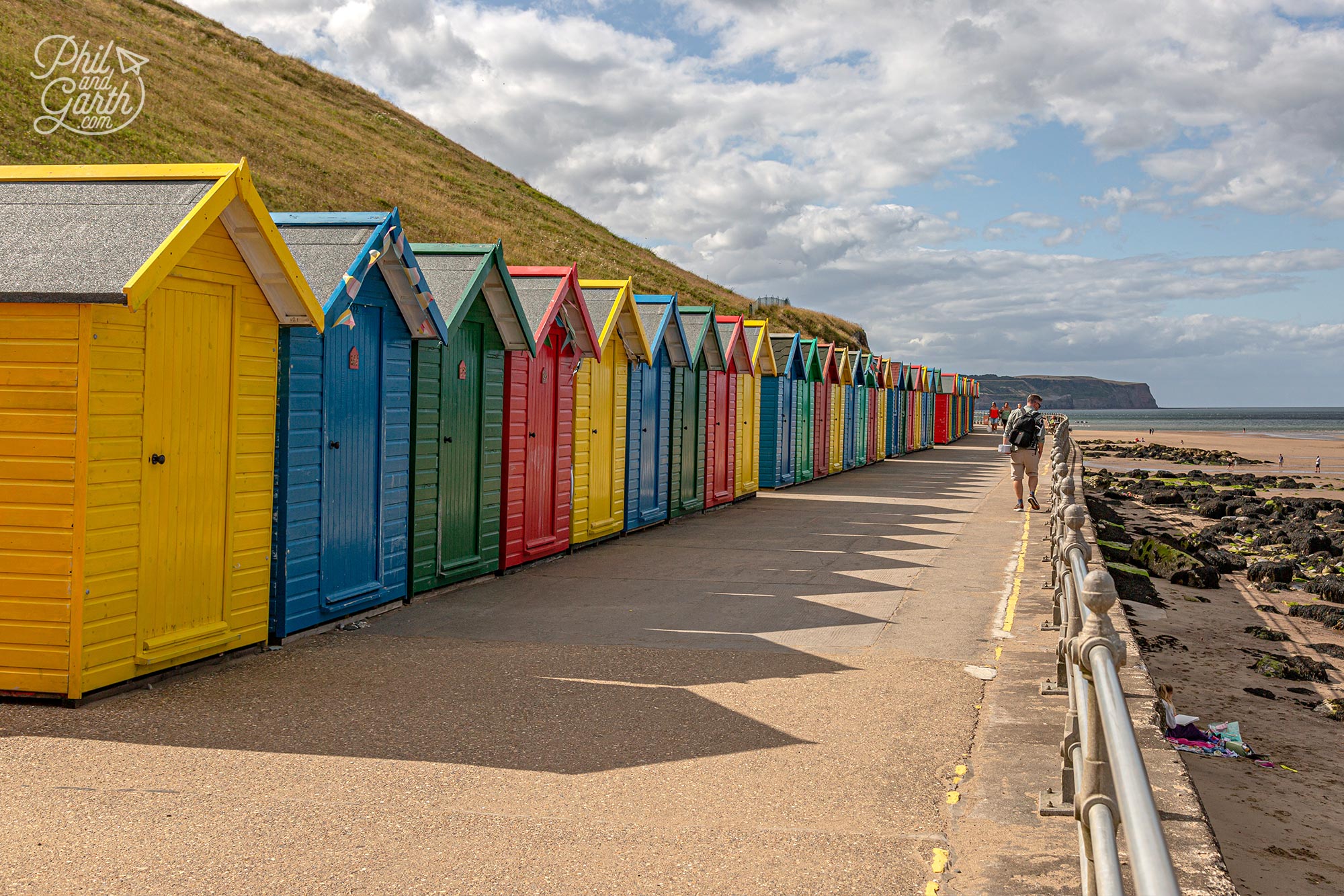 It is possible to rent and book online one of these Whitby beach huts