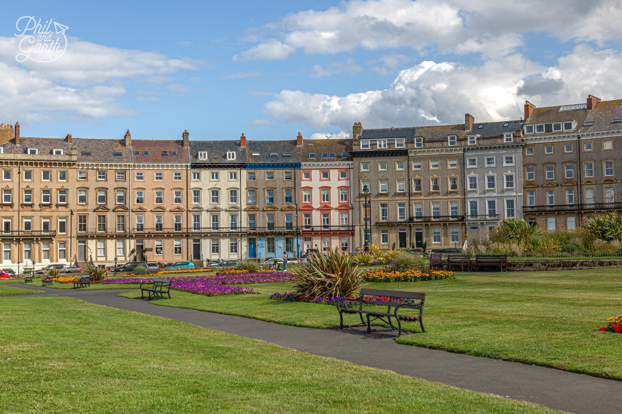 Whitby Crescent where Bram Stoker stayed between 1890-1896