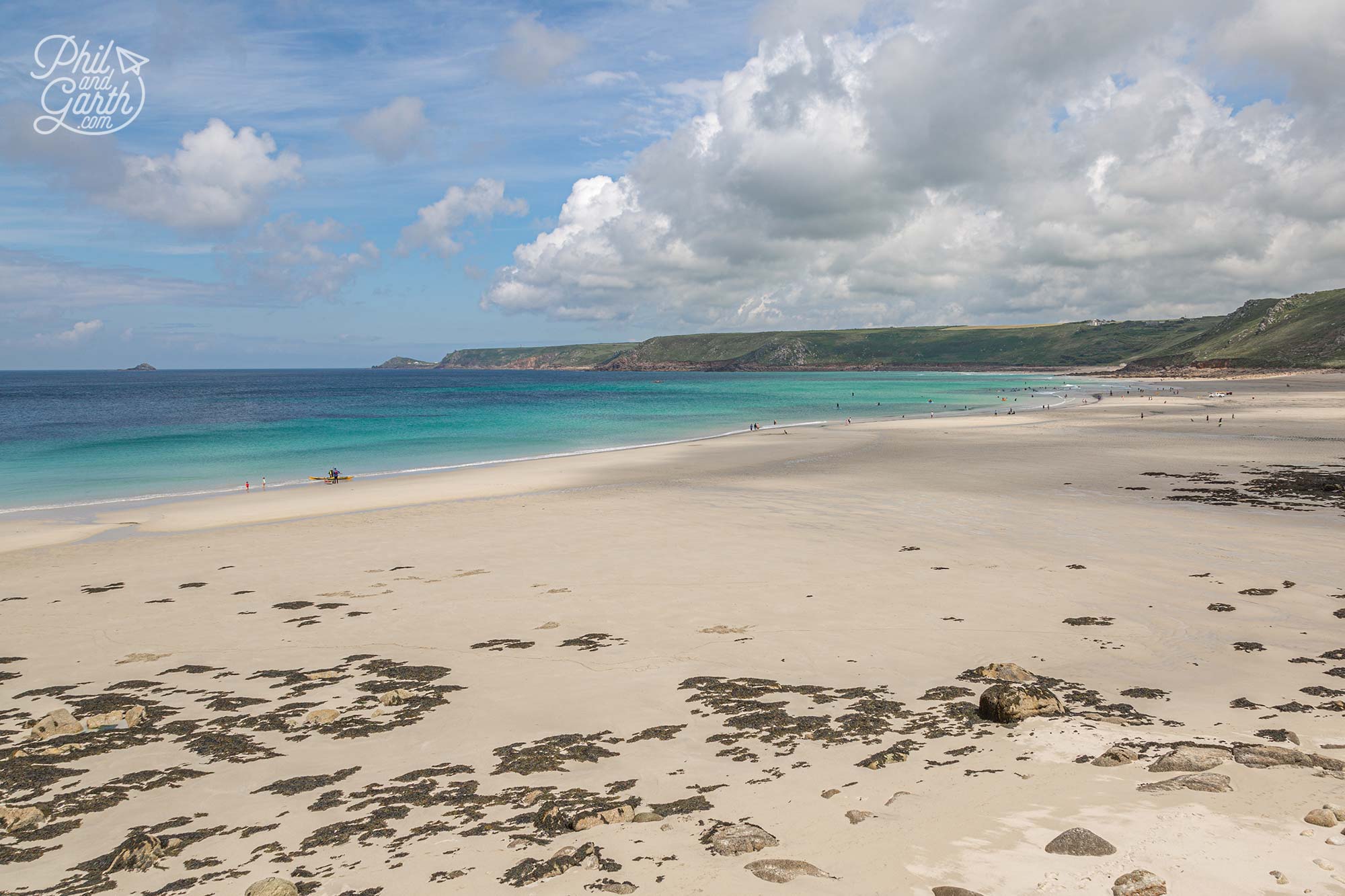 Sennen Cove is a gorgeous big beach so plenty of room for everyone
