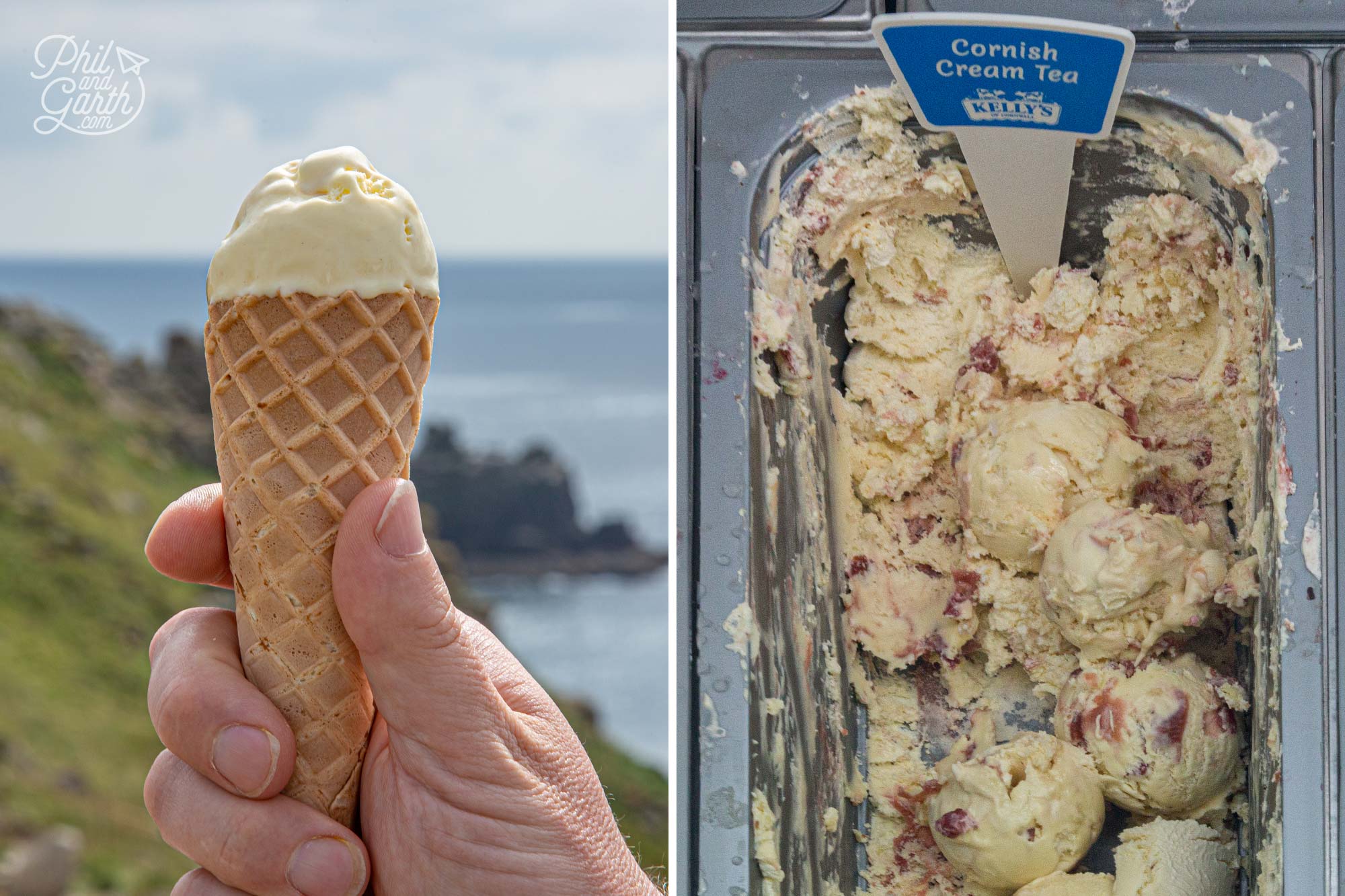 Kellys Cornish Cream Tea Ice Cream at Lands End