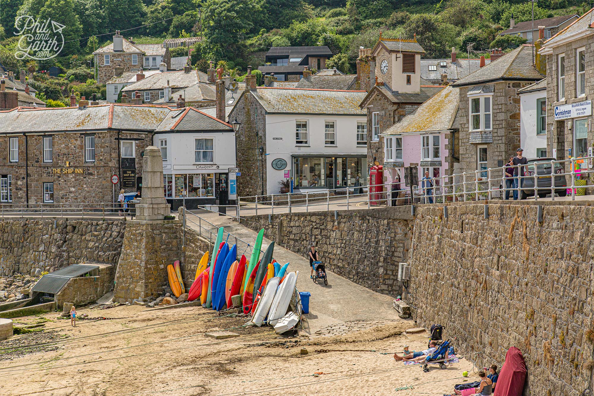 Old fishermen’s cottages surround the fishing harbour