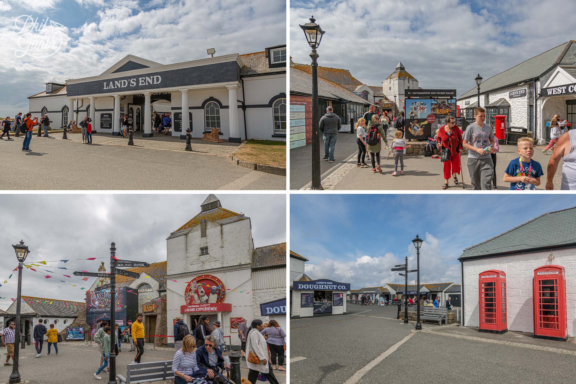 Pictures of the tourist trap side of Land's End, Cornwall