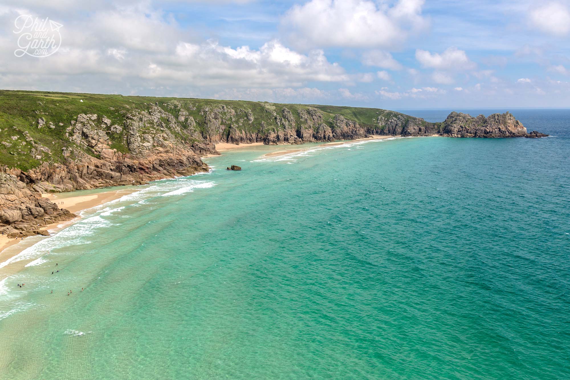 Check out the view to Porthcurno Beach. You can visit the Minack Theatre when there are no performances on