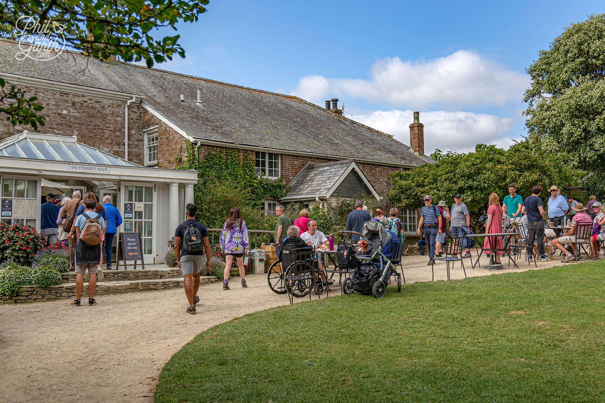 The Steward's House Cafe for food at the Lost Gardens of Heligan