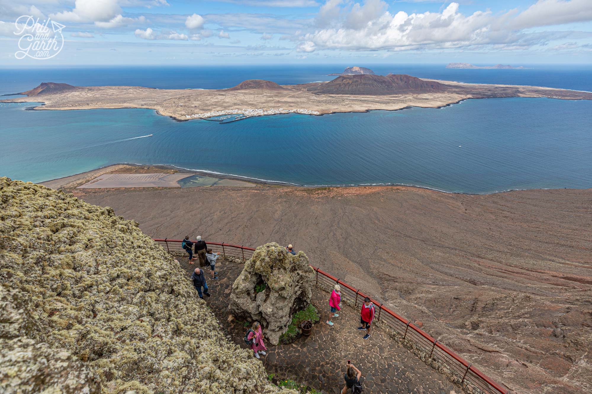 Views across to the 8th Canary Island La Graciosa and the Chinijo Islands National Park