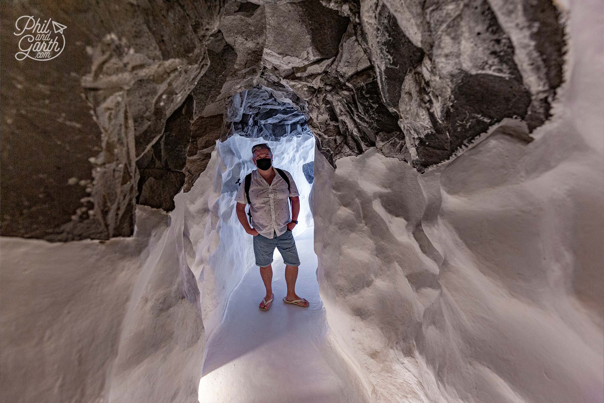 Another tunnel leads you to the outdoor space