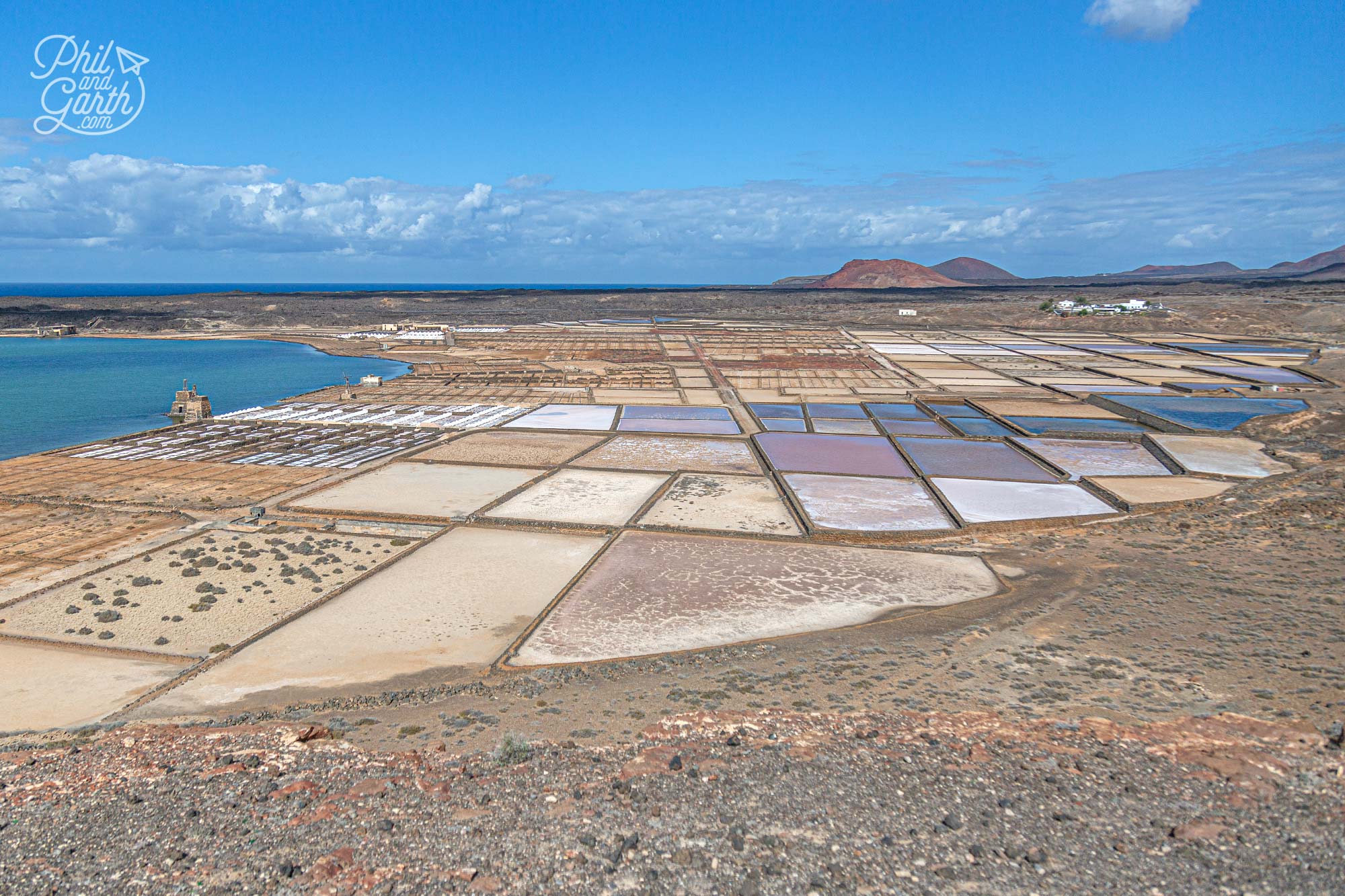 Lanzarote’s Janubio Salt Flats pastel hues look like a patchwork quilt