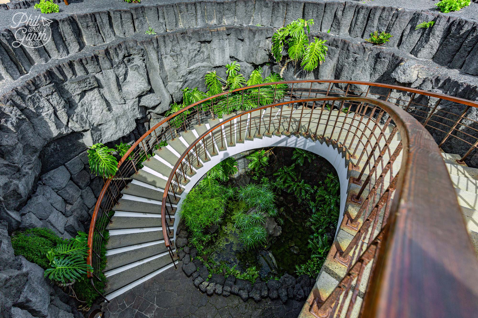 Love this spiral staircase to the event restaurant