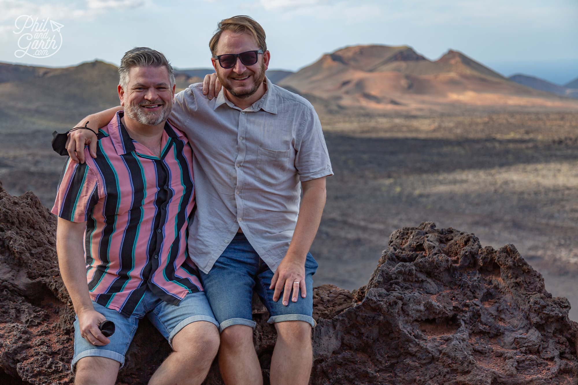 Phil and Garth at the Timanfaya National Park