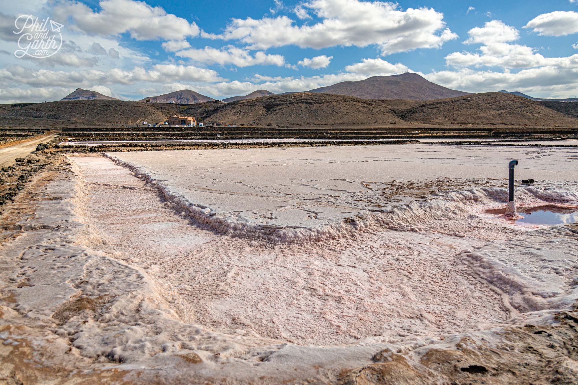 The salt flats are owned by a couple of different families