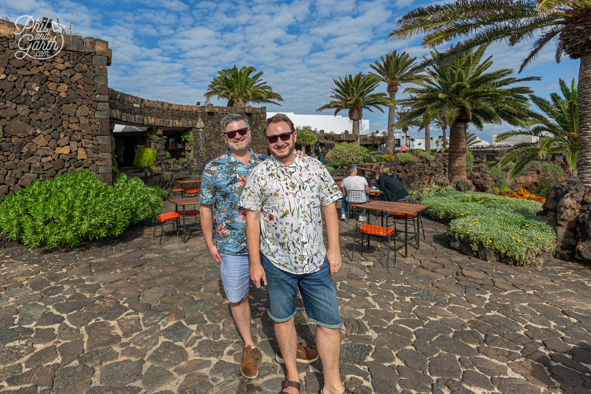 Phil and Garth on Lanzarote