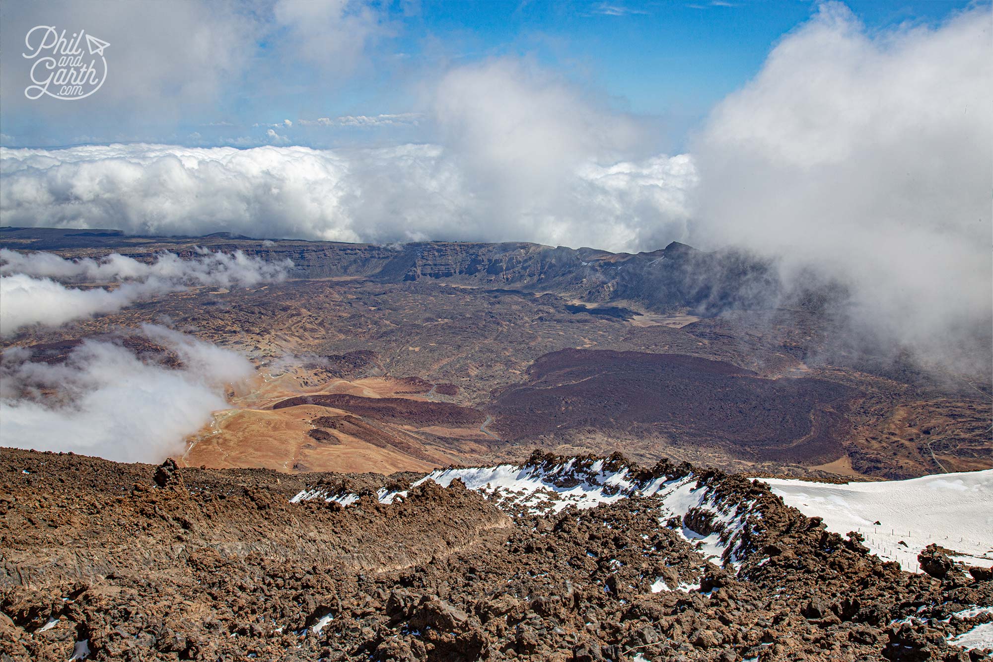 Breathtaking views from the top of the El Teide volcano