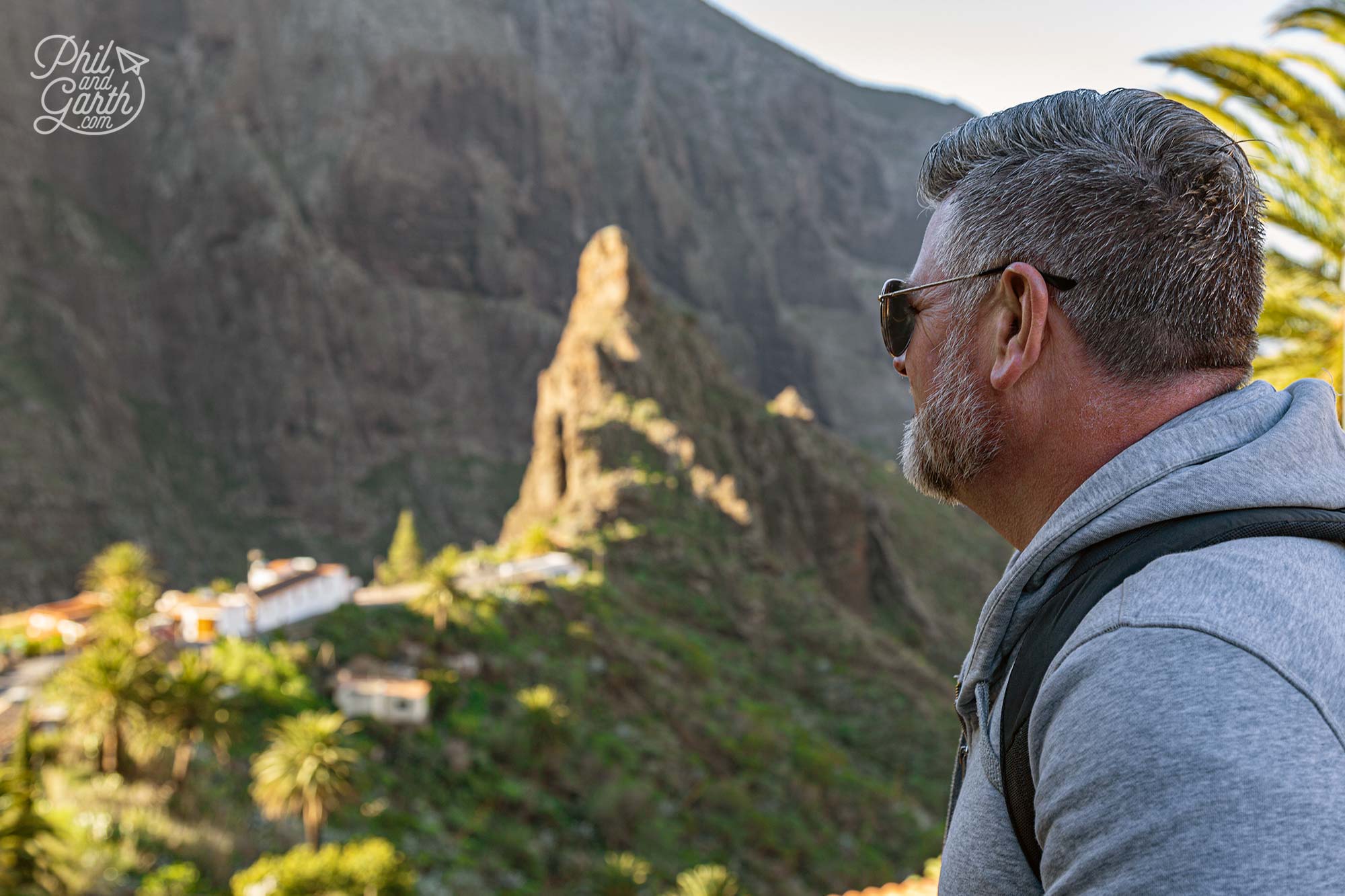Phil taking in the views of Masca, Tenerife's most dramatic village