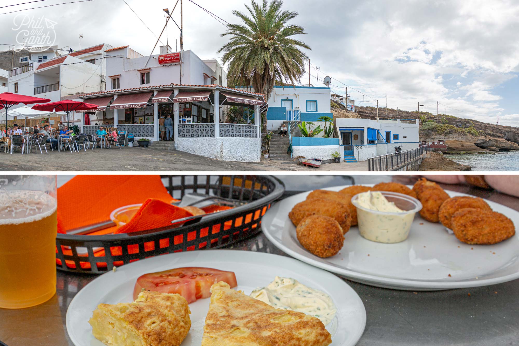 There's just one bar here, Bodegon Pepe y Lola, a delighful spot for some tapas overlooking the small bay