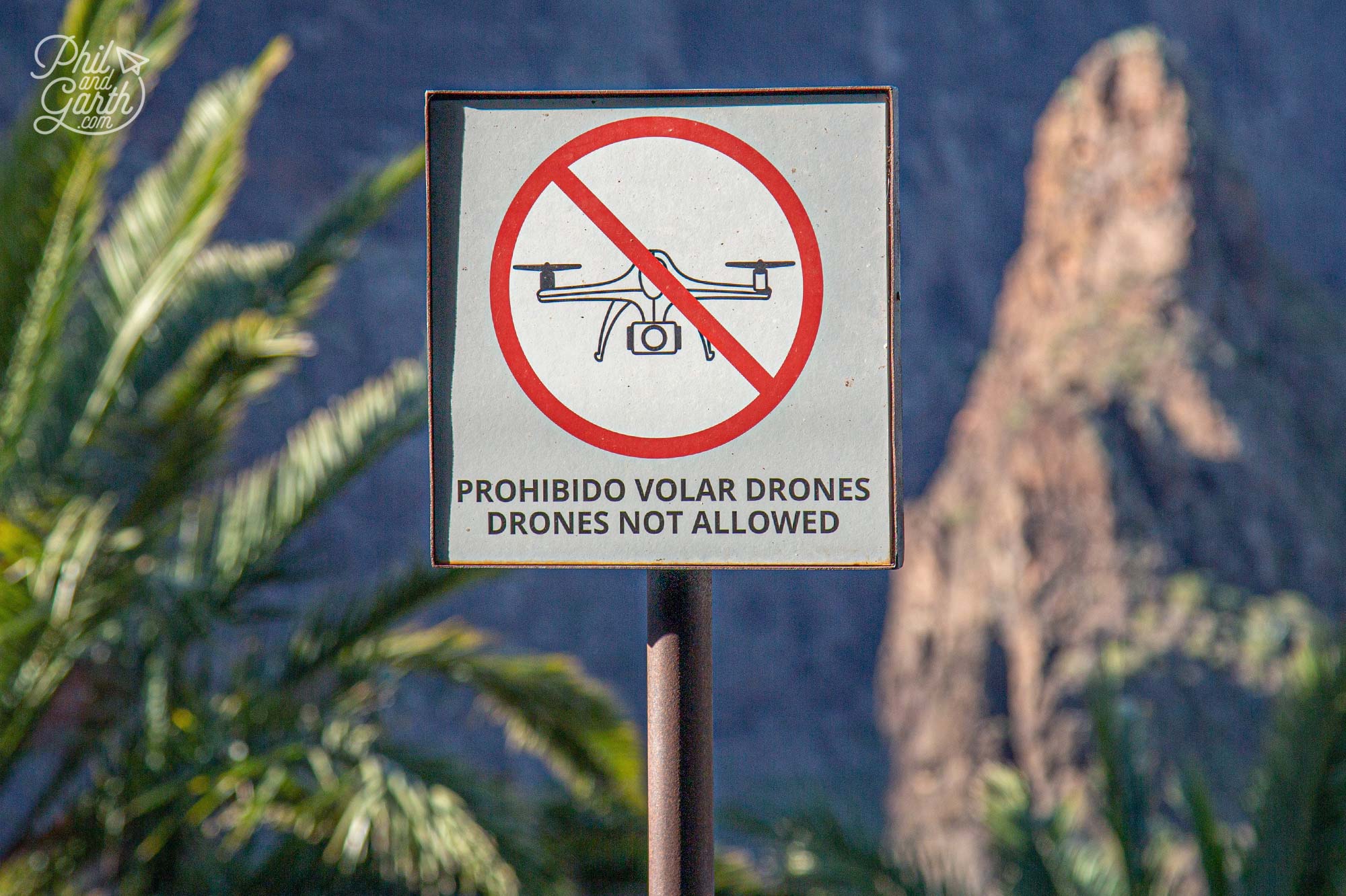 You are not alllowed to fly drones at Masca Village