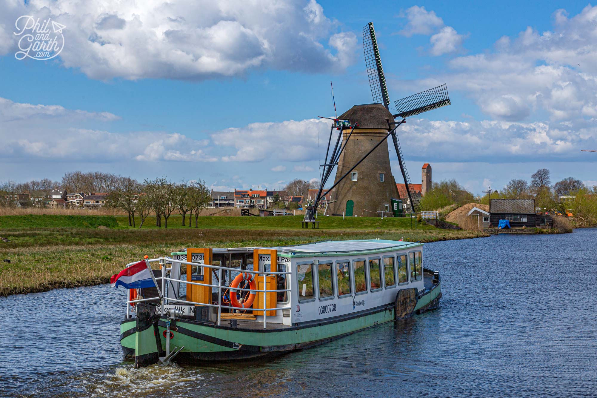 Take in the beautiful scenery along the water on a canal tour boat
