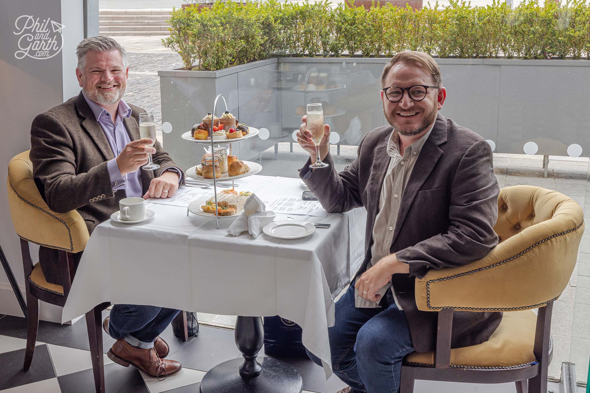 The best afternoon tea in Belfast for sure! Titanic Hotel Belfast