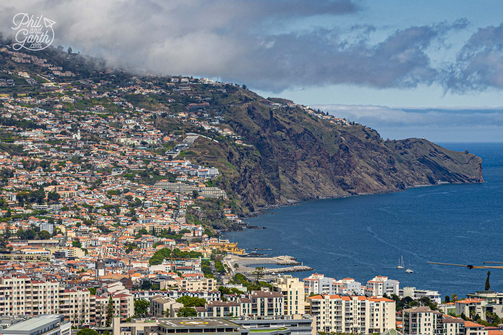 Funchal is built on the slopes of a natural amphitheatre