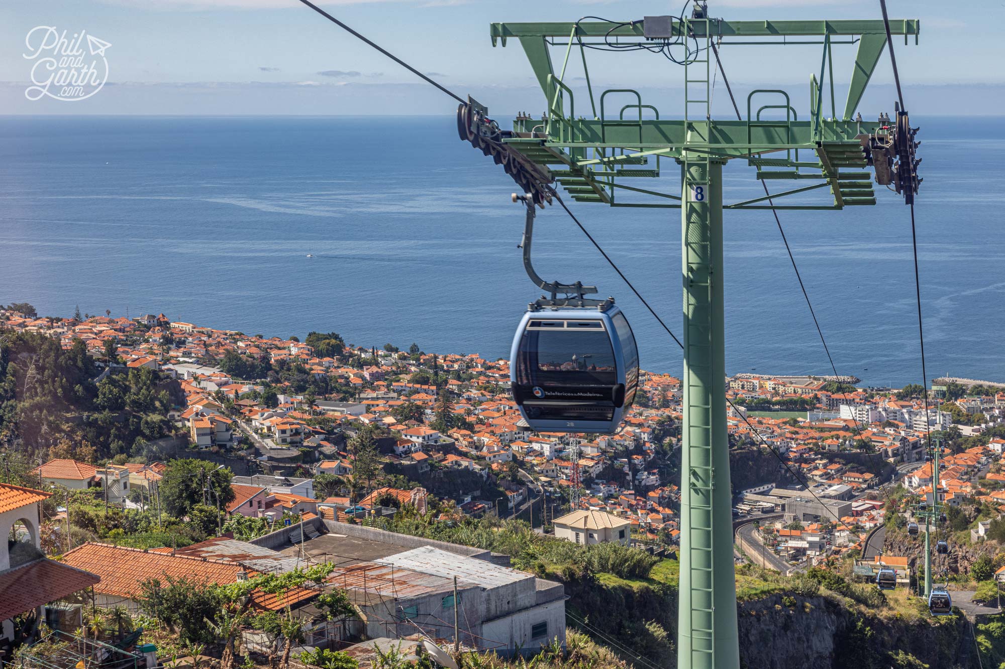 Funchal's cable car ride takes you to the hilltop neighbourhood of Monte