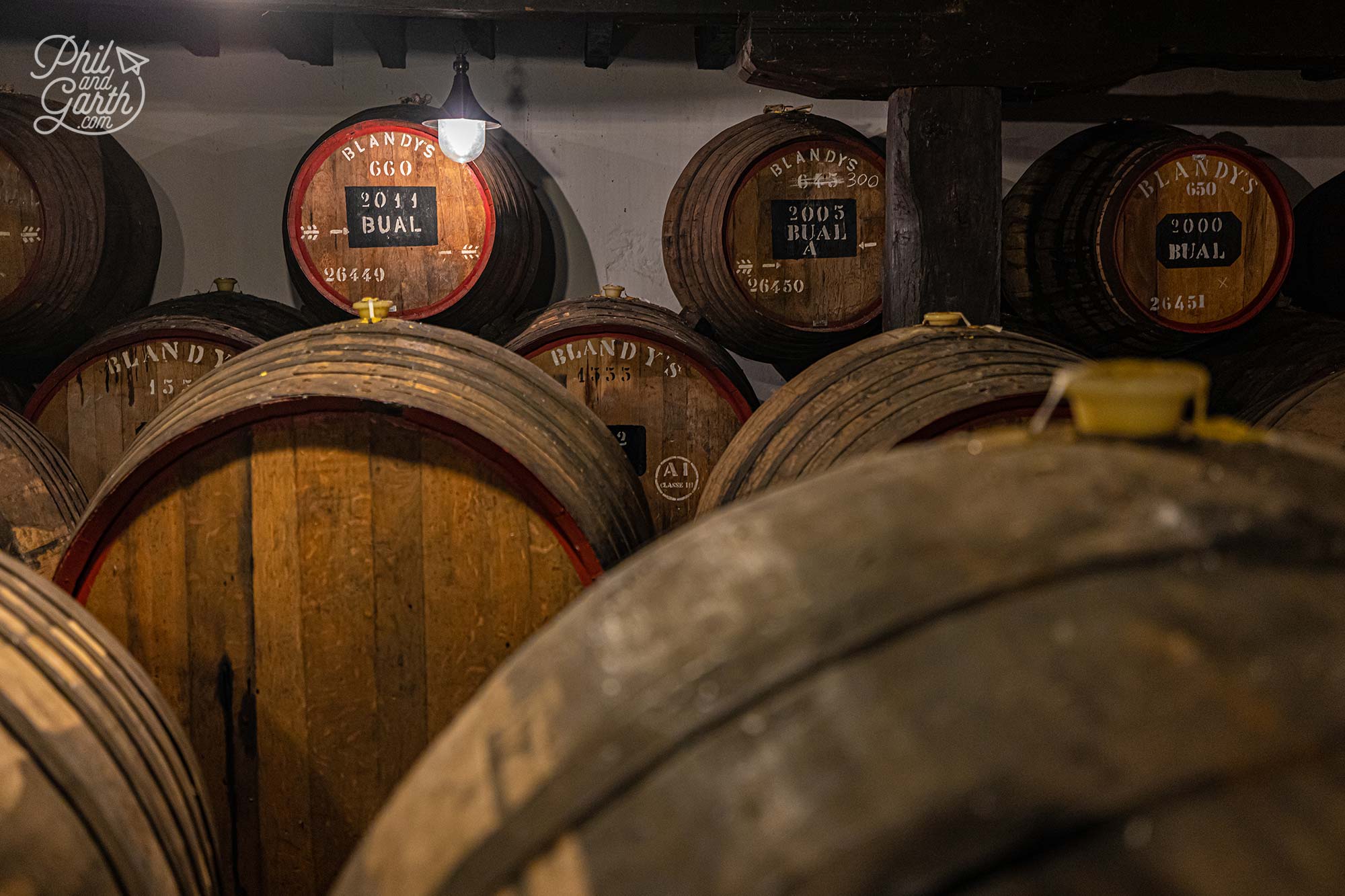 Some of the barrels are over 100 years old