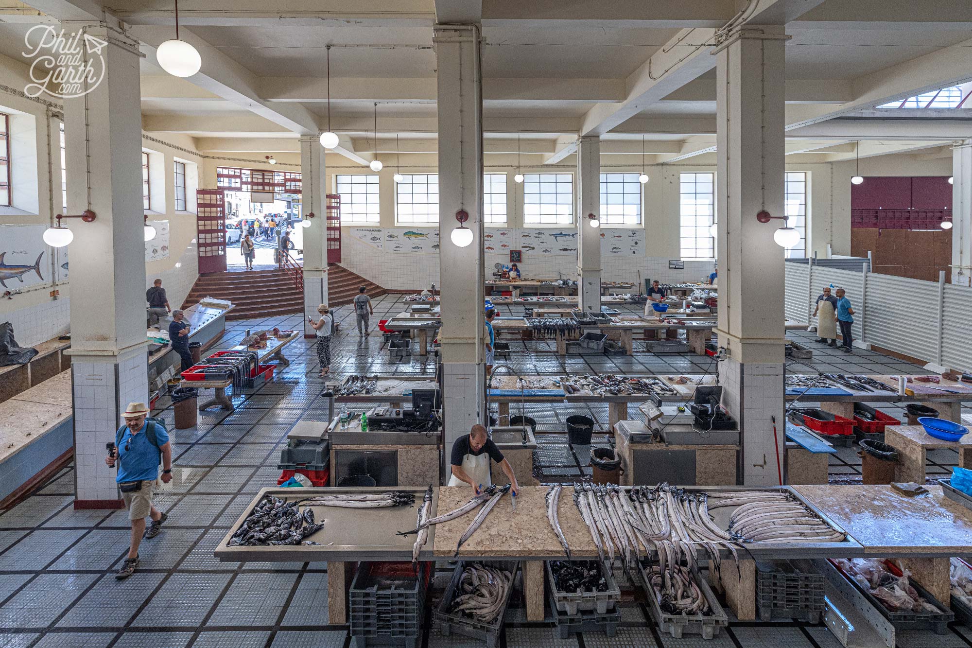 The fish market at Mercado dos Lavradores