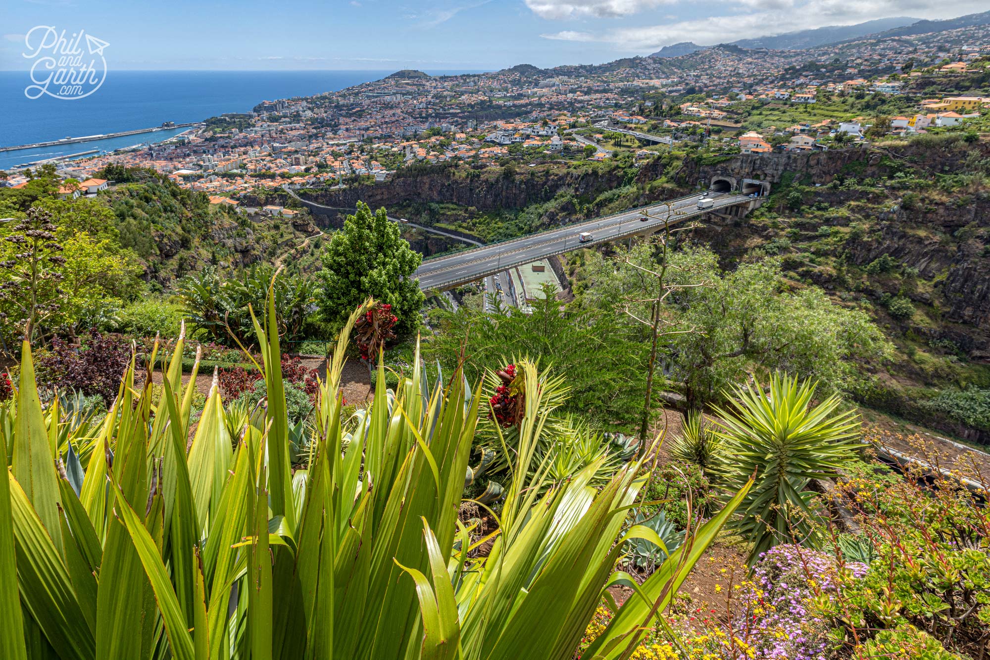 The views from the Botanic Garden over Funchal are amazing