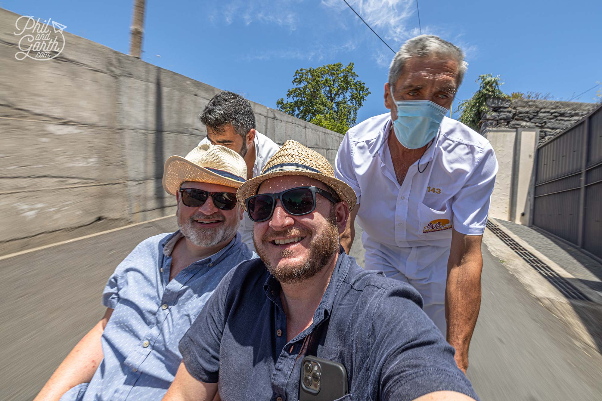 These wicker baskets used to be the fastest way to get down to Funchal from Monte