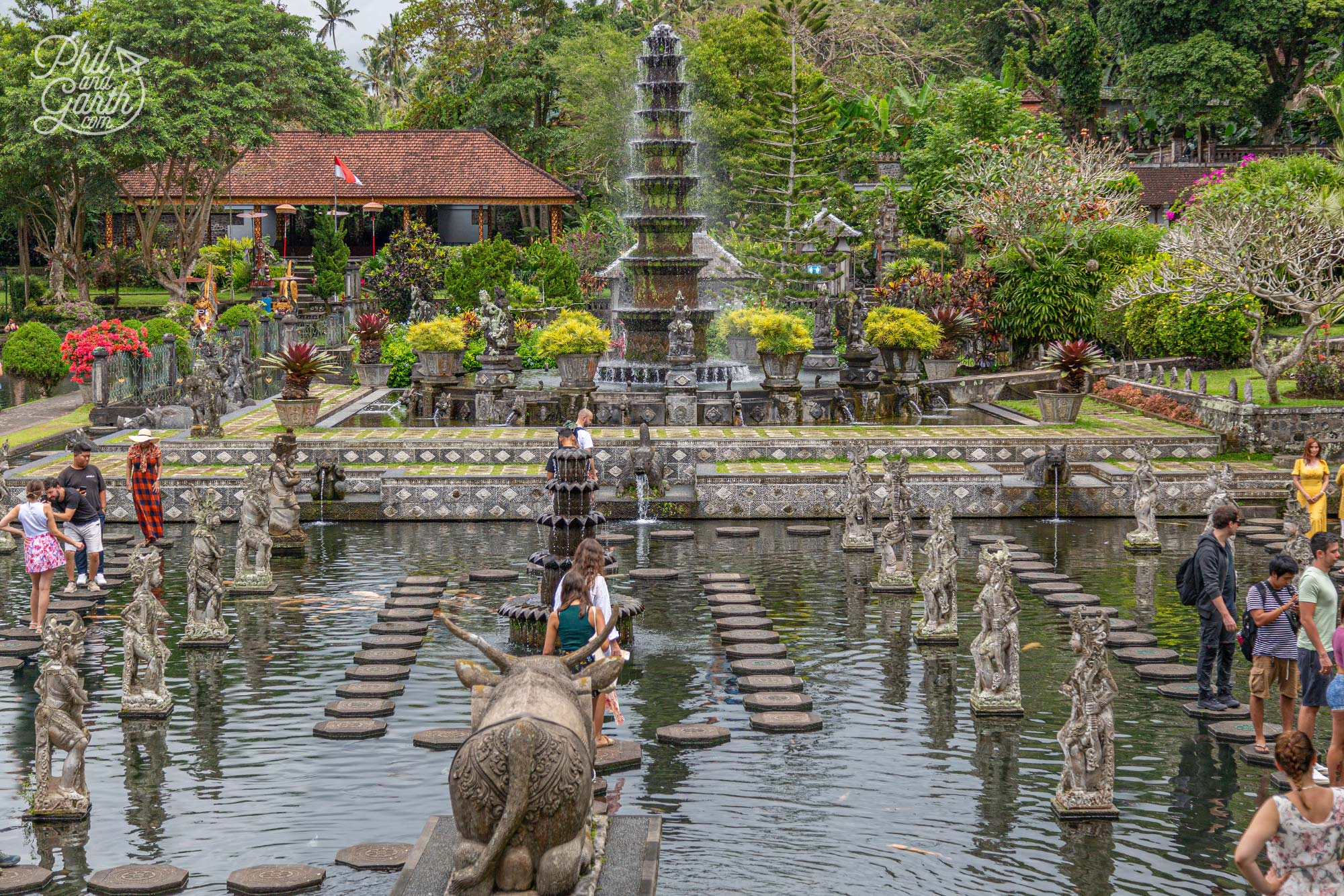 Bali's Insta famous stepping stones at Tirta Gangga