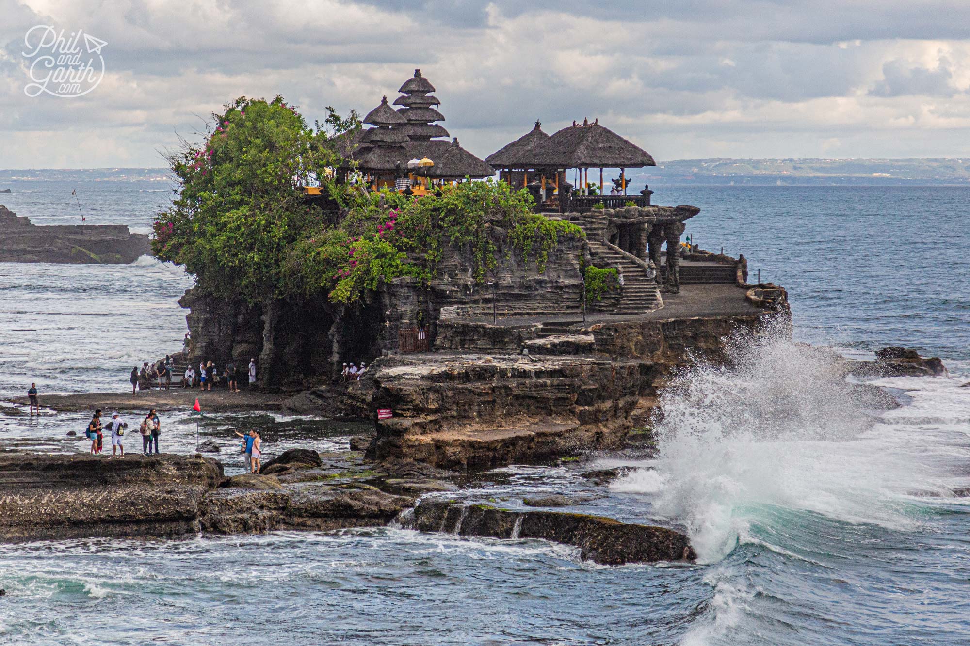 Tanah Lot Temple - a distinctive temple on a small rocky island