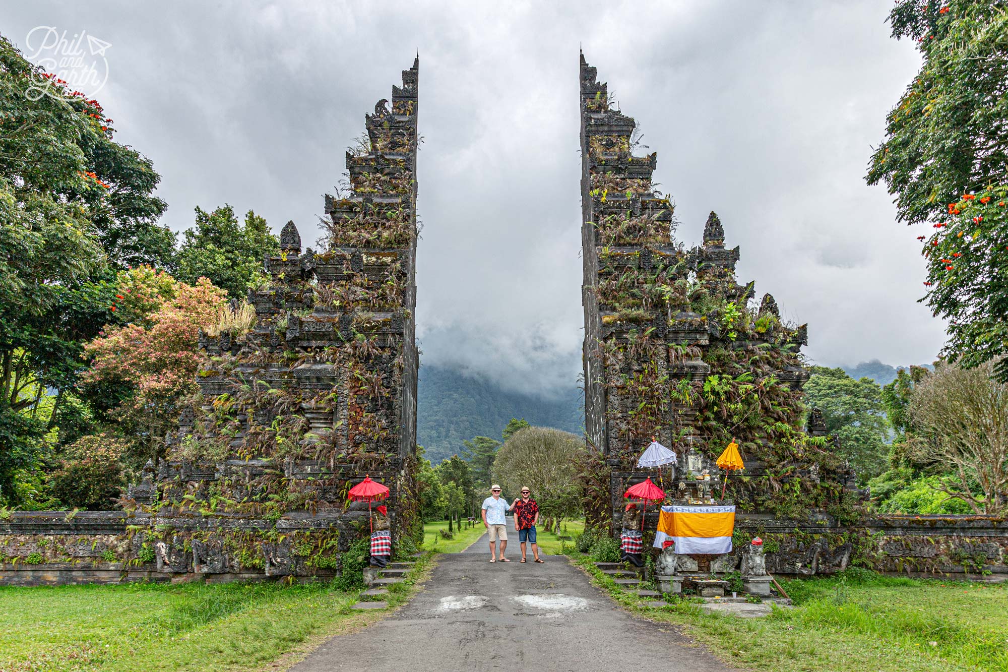 The Handara Gate's towering pillars make great photographs Bali