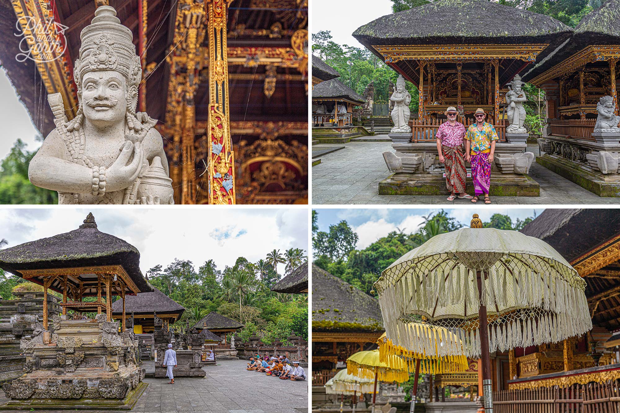 The Tirta Empul temple is dedicated to the gods Shiva, Vishnu, Brahma and Indra