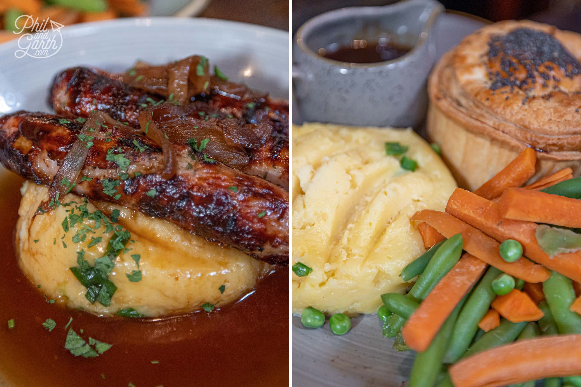 The Crown serves traditional pub food