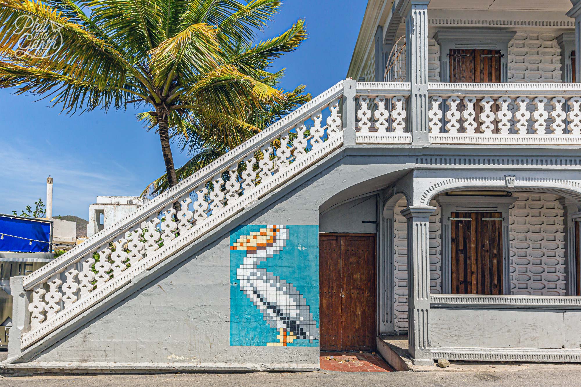 Look out for various pieces of street art in Grand Case