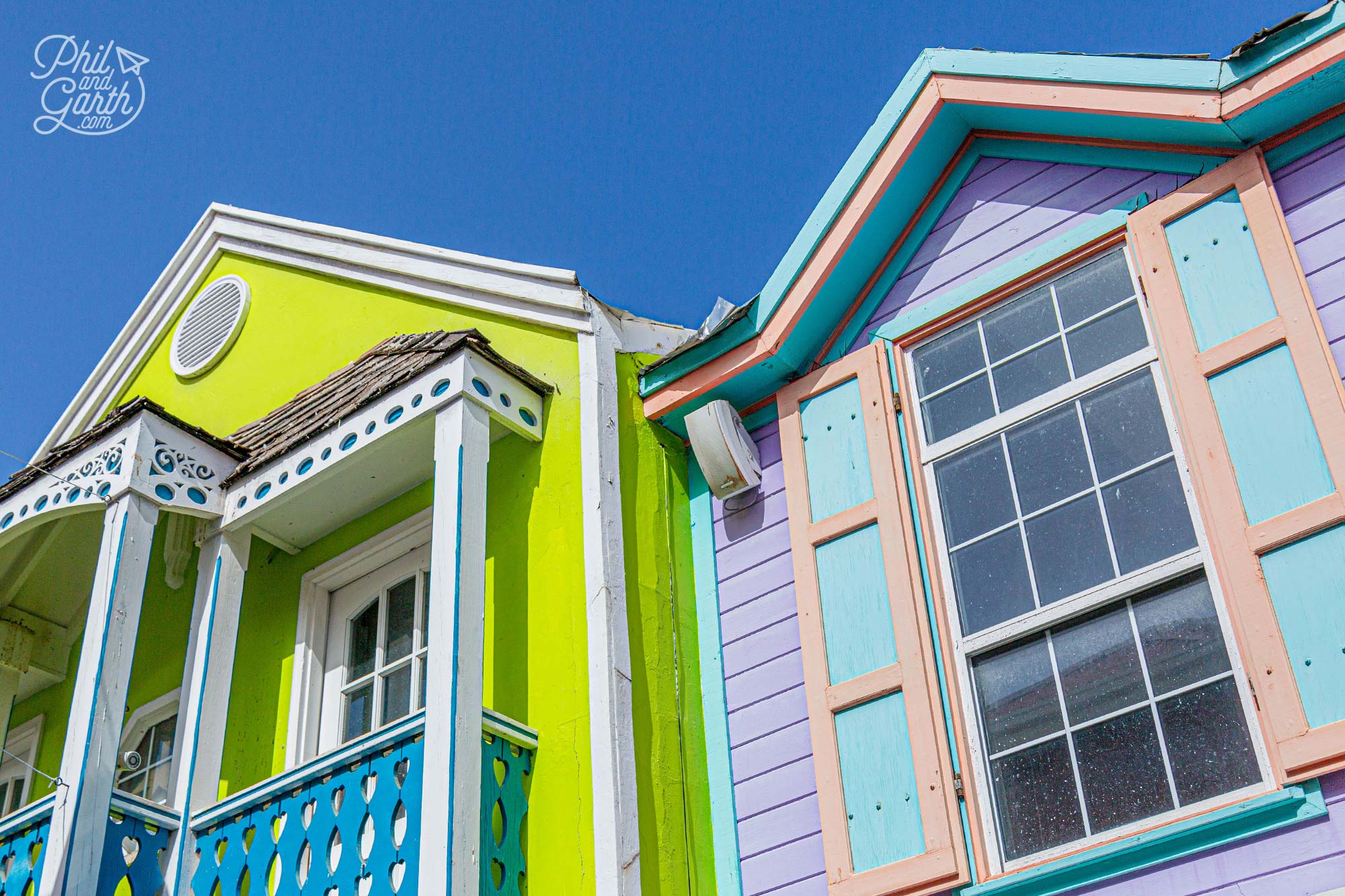 Lots of colour on Old Street, Philipsburg, Sint Maarten