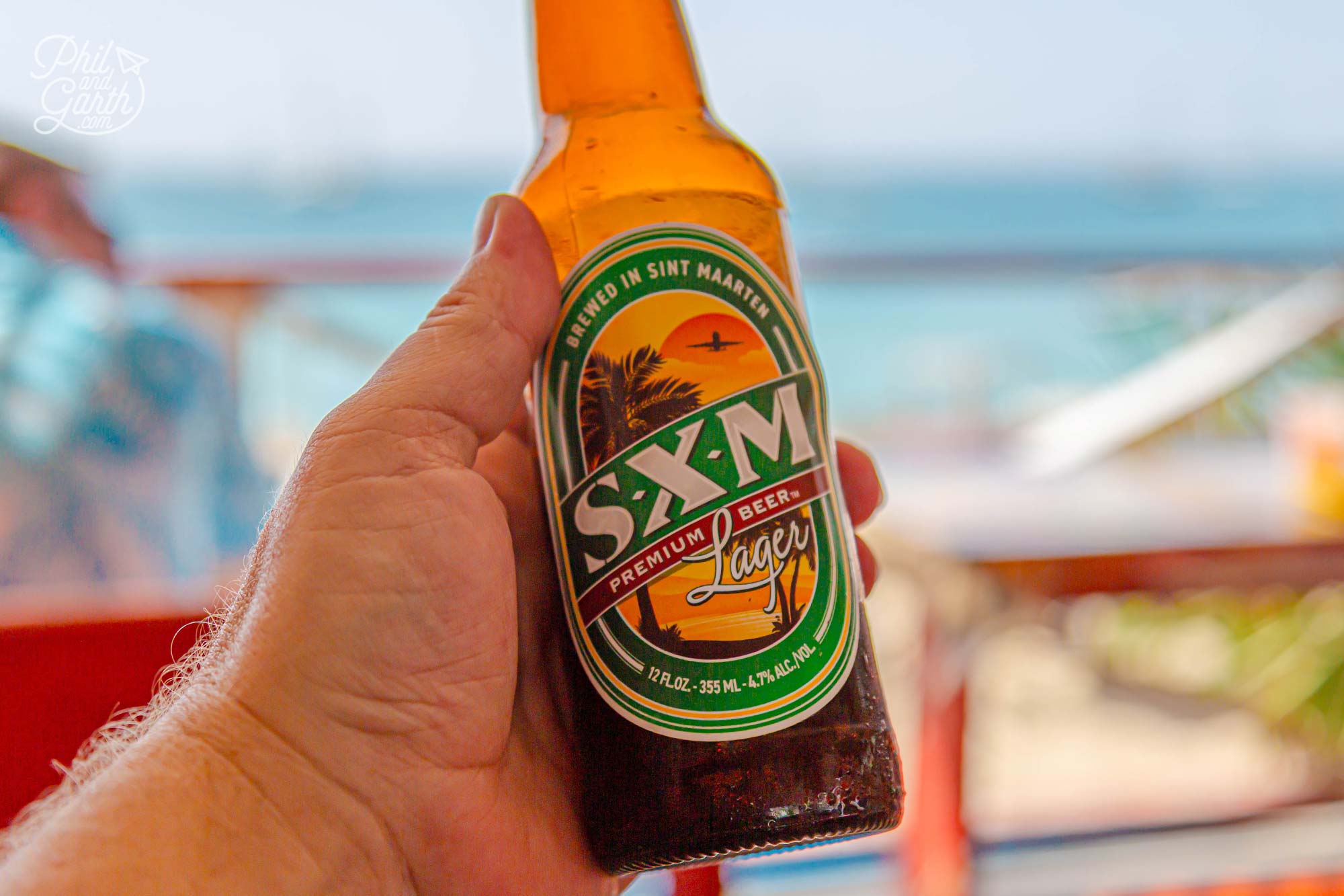 Order an SXM Lager - the island's locally brewed beer