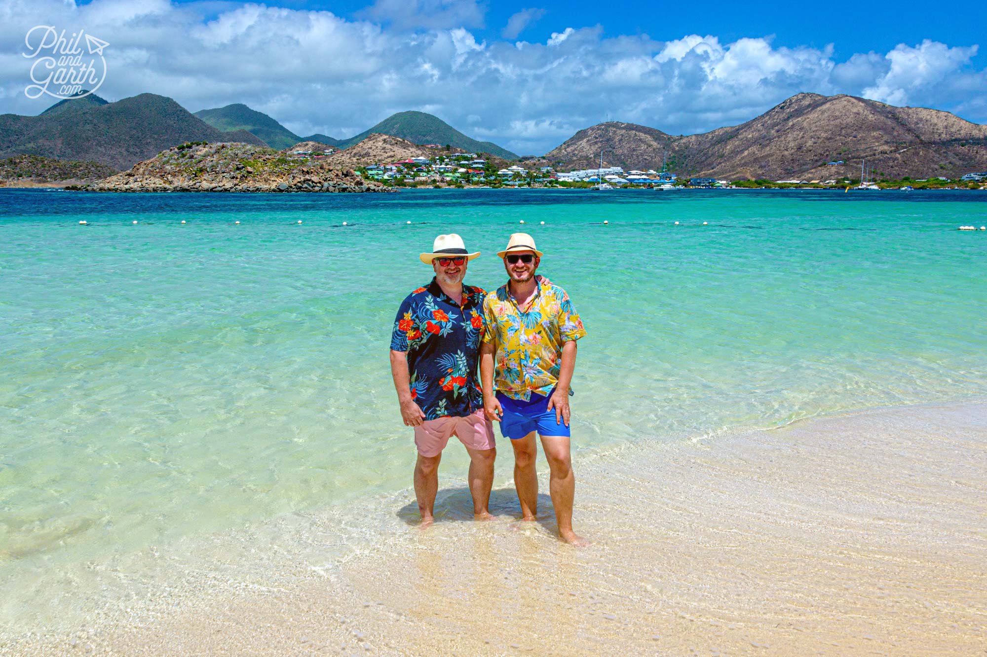 Phil and Garth on Pinel Island