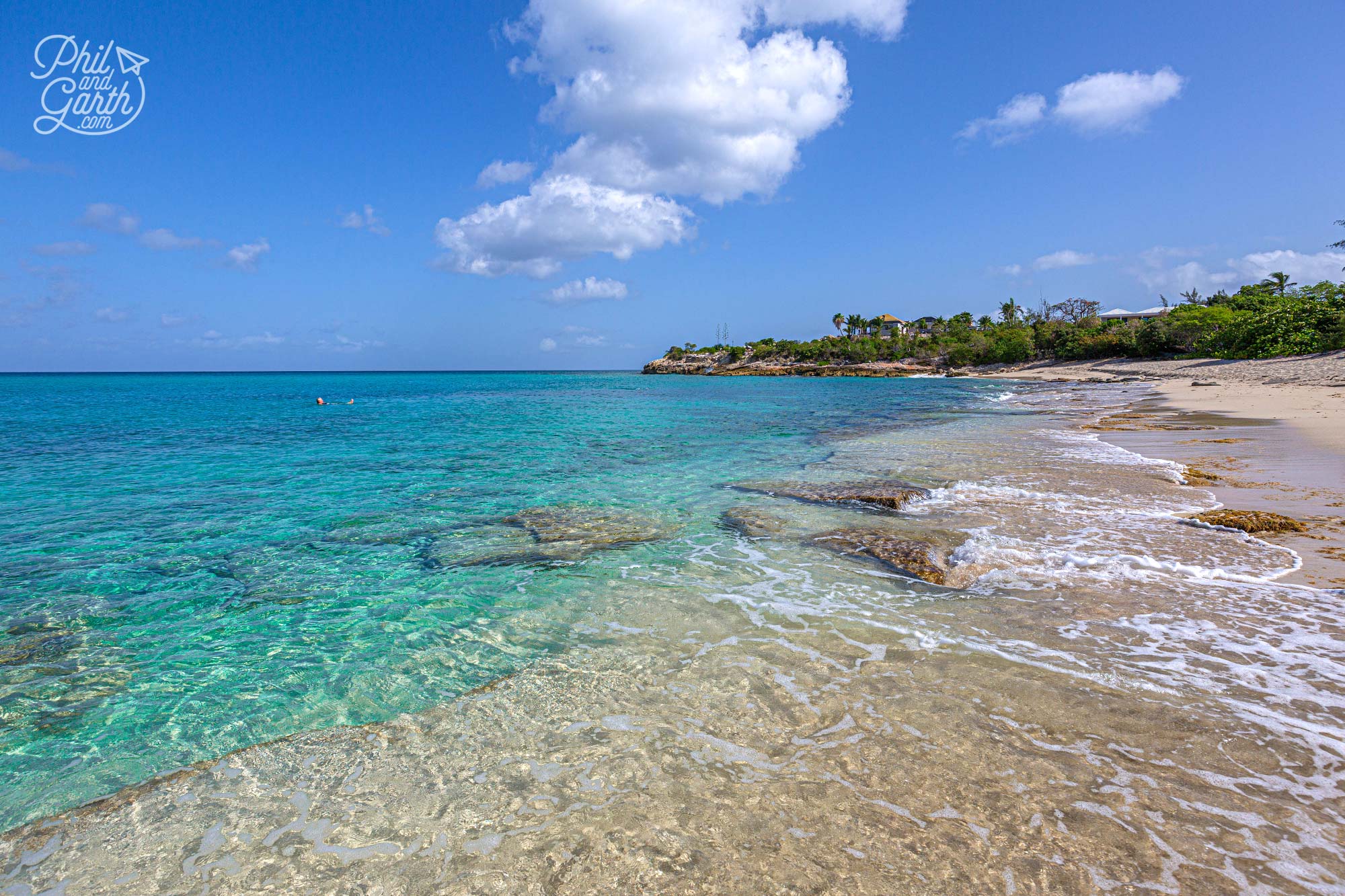 Plum Bay (Baie Aux Prunes) is a beautiful golden sandy beach on the French side of the island